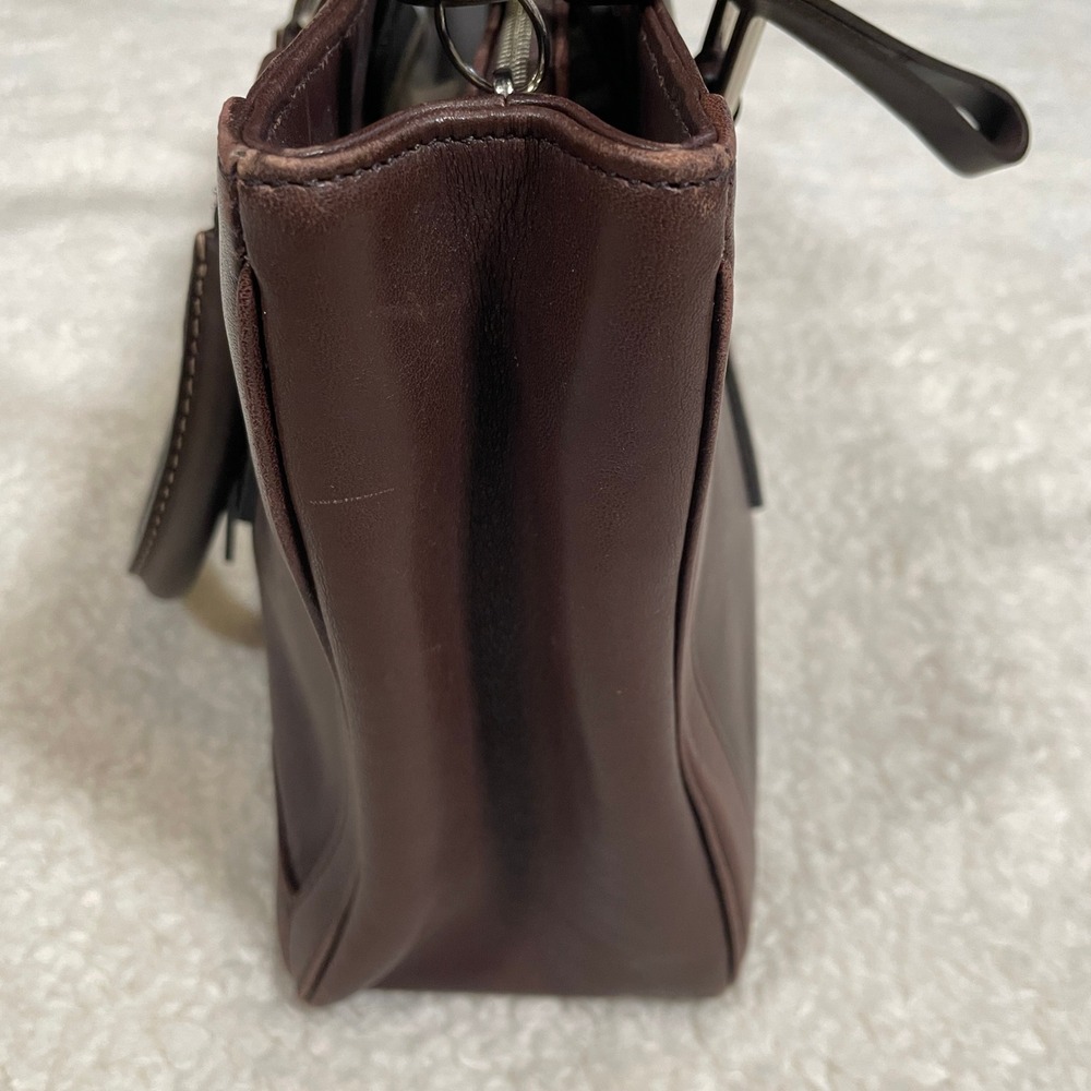 Vintage Coach Bonnie Legacy Handbag Satchel Dark Brown Leather 2001 Y2K - Picture 7 of 15